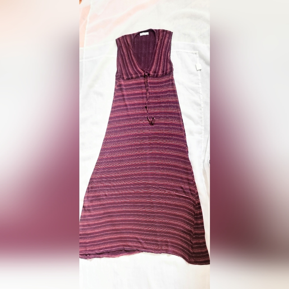 NWOT! REVOLVE Michael Lauren Striped Women's Summer Beach Maxi Swim Coverup XS